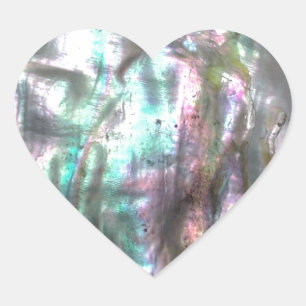 Abalone Shell Hart Sticker