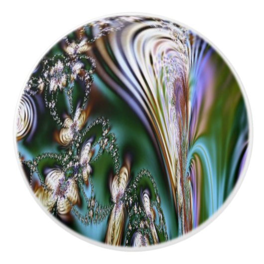 Abalone Shell Keramische Knop (Voorkant)