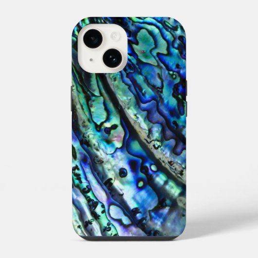 Abalone Shell | Kleurrijk Abstract iPhone Hoesje (Achterkant)