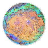 Abalone Shell Pattern Bright Tegel Mosaic Keramische Knop (Voorkant)