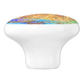 Abalone Shell Pattern Bright Tegel Mosaic Keramische Knop (Zijkant)