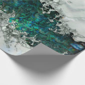 Abalone Shell Pearl en Silver 1 Cadeaupapier (Hoek)