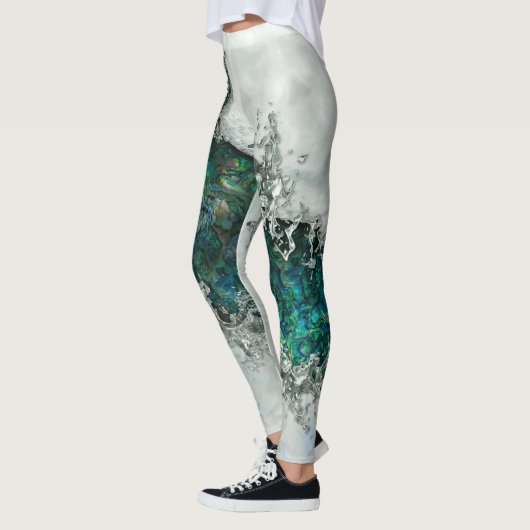 Abalone Shell Pearl en Silver 1 Leggings (Links)