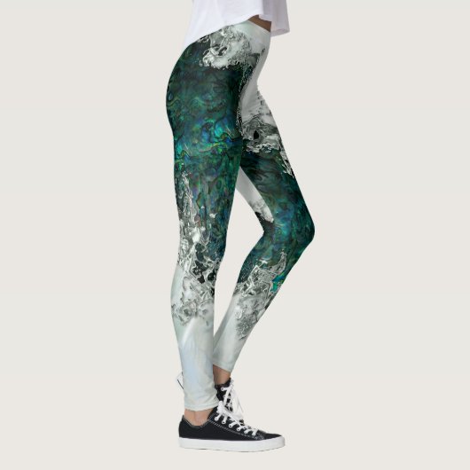 Abalone Shell Pearl en Silver 1 Leggings (Rechts)