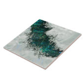 Abalone Shell Pearl en Silver 1 Tegeltje (Zijkant)