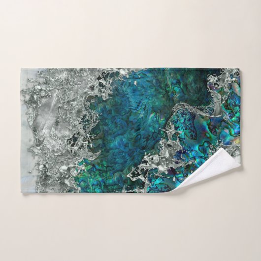 Abalone Shell Pearl en Silver 2 Bad Handdoek (Handdoek)