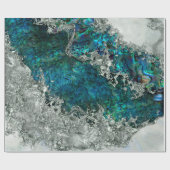 Abalone Shell Pearl en Silver 2 Cadeaupapier (Vlak)