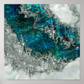 Abalone Shell Pearl en Silver 2 Poster (Voorkant)