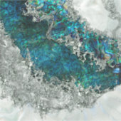 Abalone Shell Pearl en Silver 2 Sticker (Voorkant)