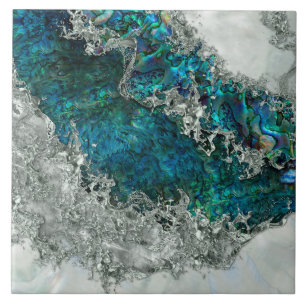 Abalone Shell Pearl en Silver 2 Tegeltje