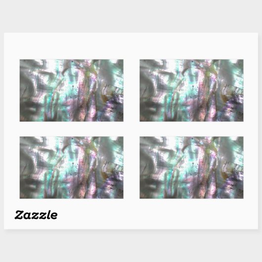 Abalone Shell Rechthoekige Sticker (Vel)