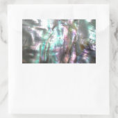 Abalone Shell Rechthoekige Sticker (Tas)