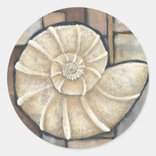Abalone Shell Ronde Sticker