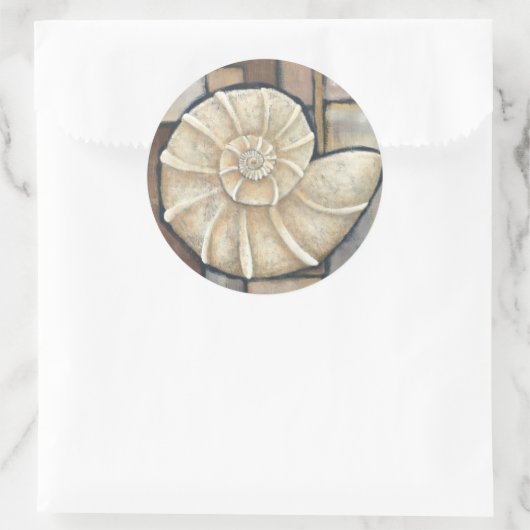 Abalone Shell Ronde Sticker (Tas)