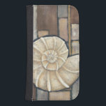 Abalone Shell Galaxy S4 Portemonnee Hoesje<br><div class="desc">Charikilia Zarris is een getalenteerde kunstenaar die haar oceaankunst kent. Haar afbeeldingen zijn vreedzaam en kalm en ontspannen je met elk afbeelding. Haal dit nautische kunstwerk met een Abalone shell die het centrum van het allen is,  die met tegels en een prachtig kleurenschema wordt begrensd.</div>