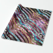 Abalone Shell Scallop 3D roze Cadeaupapier (Uitgerold)