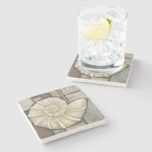 Abalone Shell Stenen Onderzetter (Zijkant)