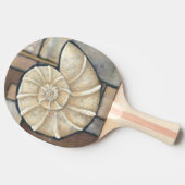 Abalone Shell Tafeltennisbatje (Zijkant)