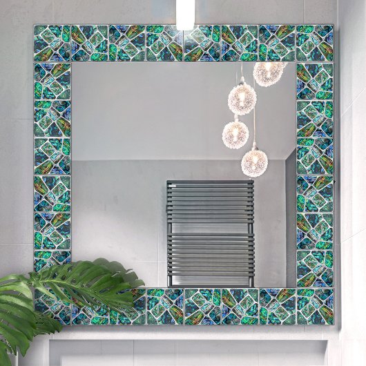 Abalone shell textuur - Cellen collage N13 Tegeltje