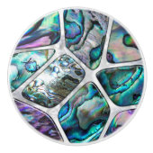 Abalone shell textuur - Cellen collage N1 Keramische Knop (Voorkant)