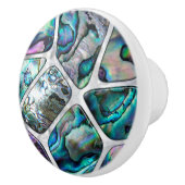 Abalone shell textuur - Cellen collage N1 Keramische Knop (Rechts)
