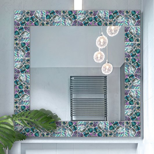 Abalone shell textuur - Cellen collage N3 Tegeltje