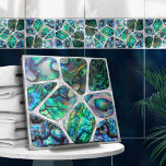Abalone shell textuur - Cellen collage N4 Tegeltje<br><div class="desc">Deze prachtige tegel maakt deel uit van mijn Abalone Dream collectie. Gebruik het alleen of in combinatie met andere tegels om een verbluffende look in de badkamer of tegel te creëer - accentmozaïek achter de mixer of badkuip bijvoorbeeld, of gebruik ze voor ambachten - betegelde tafel of tegel spiegel lijst....</div>