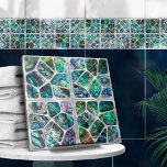 Abalone shell textuur - Cellen collage N5 Tegeltje<br><div class="desc">Deze prachtige tegel maakt deel uit van mijn Abalone Dream collectie. Gebruik het alleen of in combinatie met andere tegels om een verbluffende look in de badkamer of tegel te creëer - accentmozaïek achter de mixer of badkuip bijvoorbeeld, of gebruik ze voor ambachten - betegelde tafel of tegel spiegel lijst....</div>