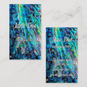 Abalone shell visitekaartje (Voorkant / Achterkant)