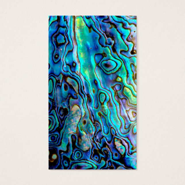 Abalone shell visitekaartje (Voorkant)