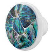 Abalone Shell - Voronoi Cells Mosaic Keramische Knop (Rechts)