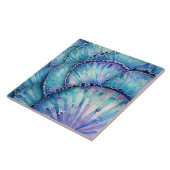 Abalone Shell Waterverf Abstract Patroon Tegeltje (Zijkant)