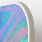 Abalone Shell Waterverf Moeder van Pearl Stone Pickleball Paddle (Links Detail)