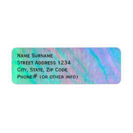 Abalone Shell Waterverf parelmoer Schelpdieren Etiket