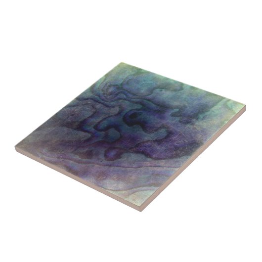 Abalone, vervormd tegeltje (Zijkant)