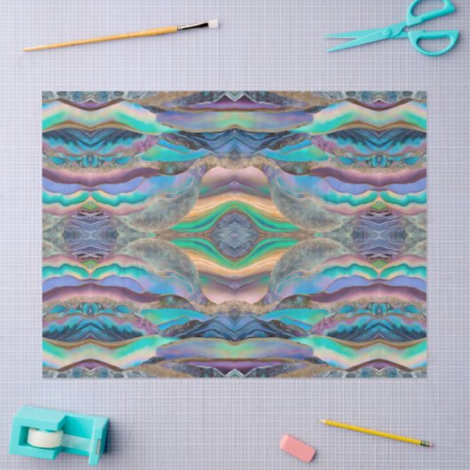 Abalone Waves Decoupage Tissue Craft Tissuepapier (Craft)