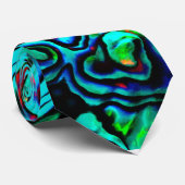 Abalone zeeschelp natuurlijke ontwerp stropdas (Opgerold)