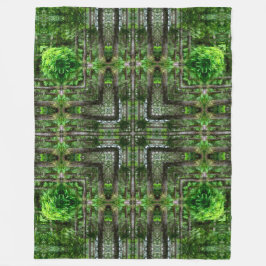 Abanaki Native Forest Spirit Mandala Fleece Deken