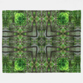 Abanaki Native Forest Spirit Mandala Fleece Deken (Voorkant (Horizontaal))