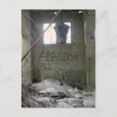 Abandon All Hope Briefkaart (Voorkant)