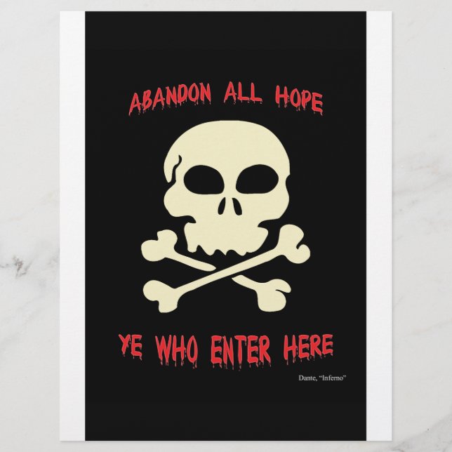 Abandon alle hoop die je hier binnenkomt (Voorkant)