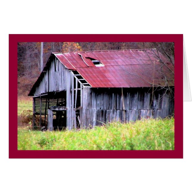 Abandon Horse Barn in Herfst (Voorkant Horizontaal)