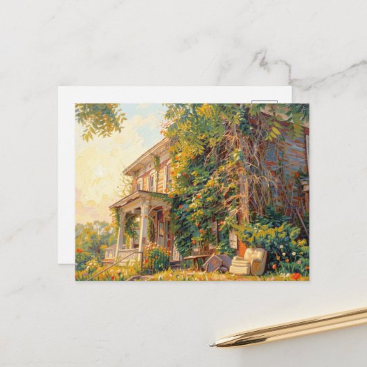 Abandoned House Furniture Included Briefkaart (Voorkant / Achterkant in situ)