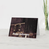 Abandoned House Halloween Kaart (Voorkant)