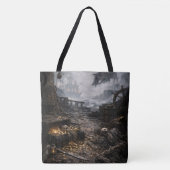 Abandoned Port — Pirate Harbor Scene Poster Tote Bag (Voorkant)