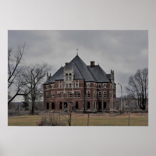 Abandoned State Hospital Poster (Voorkant)