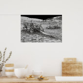 ABANDONED WAGONS VAN BANNACK MONTANA GHOST TOWN POSTER (Keuken)