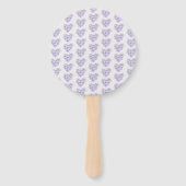 Abanico Personalizado en Tonos Lilas  Handwaaier (Achterkant)