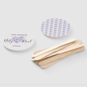 Abanico Personalizado en Tonos Lilas  Handwaaier (Niet-gemonteerd)