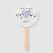 Abanico Personalizado en Tonos Lilas  Handwaaier (Voorkant)